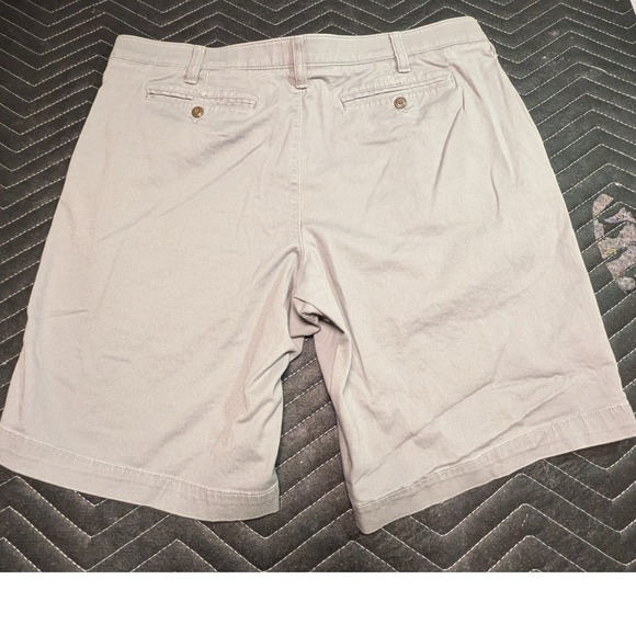 Sonoma Goods For Life Flexwear Mens Chino Shorts Grey Tan Size 40 Stretch Twill - Picture 3 of 8